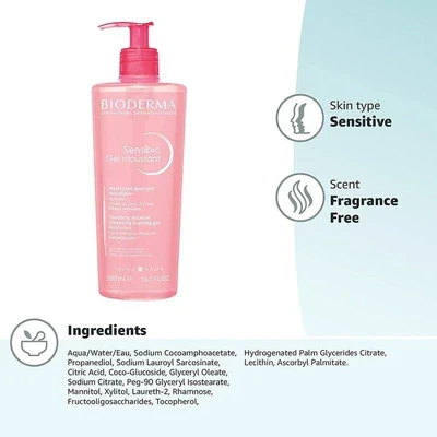 Bioderma Sensibio Gel Moussant 500ml - Image 6