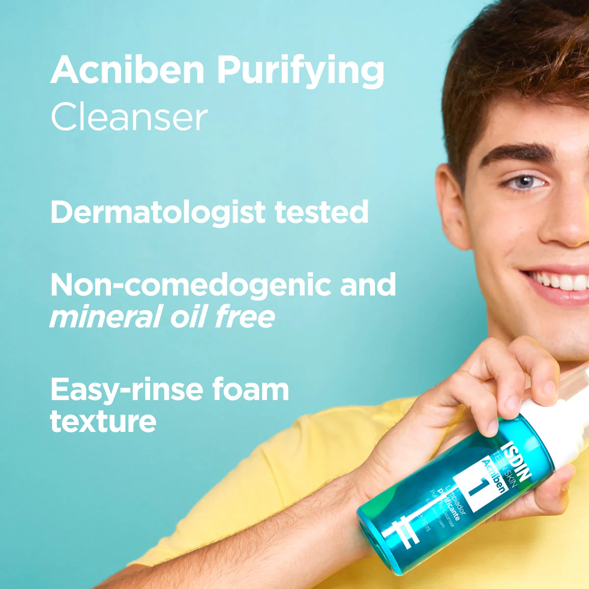 ISDIN Acniben Purifying Foam Cleanser 150ml - Image 4